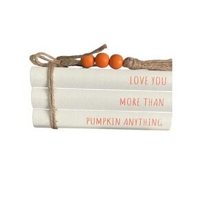 Stacked Farmhouse Fall Tiered Decor Love You More Than Pumpkin Anything